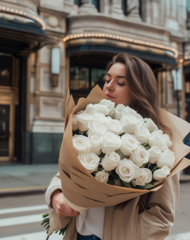 White Roses Bouquet